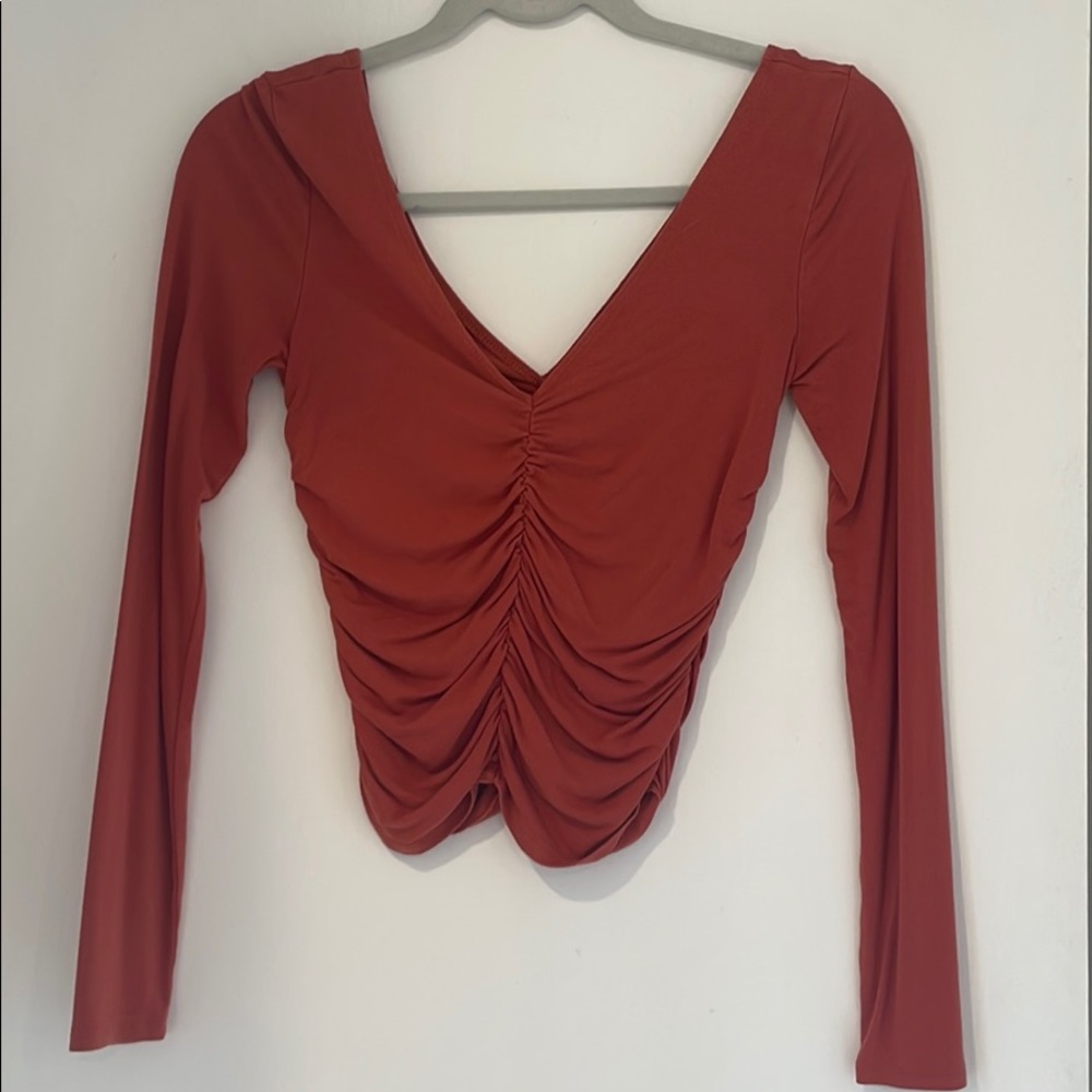 orange long sleeve